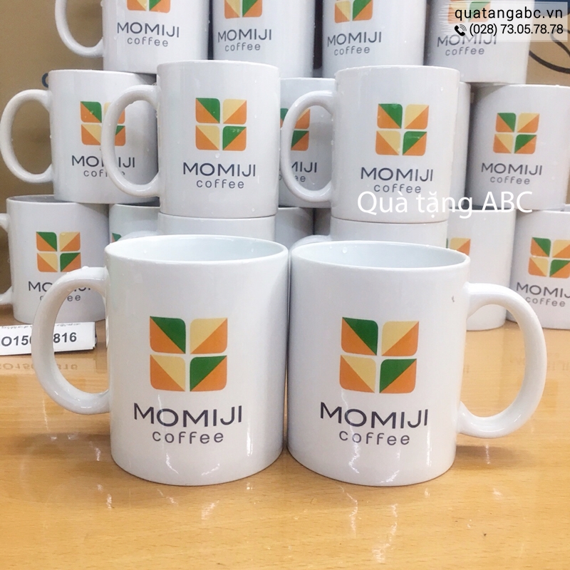 INLOGO in ly sứ cho Quán Momiji Coffee